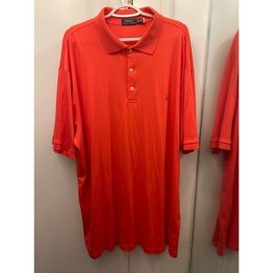 Big and tall 2XLT Orange polo shirt